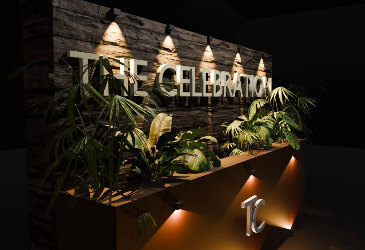 The Celebration — Reception entrance.